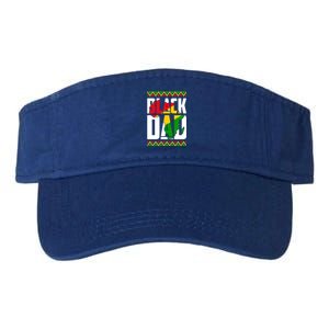 Black Dad Juneteenth King Father Black History Month Melanin Gift Valucap Bio-Washed Visor