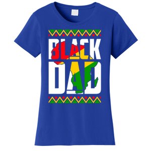 Black Dad Juneteenth King Father Black History Month Melanin Gift Women's T-Shirt