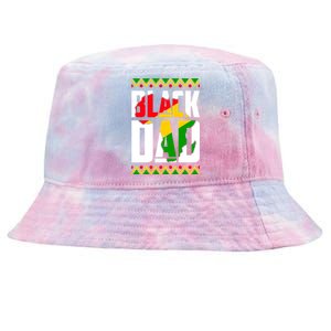 Black Dad Juneteenth King Father Black History Month Melanin Gift Tie-Dyed Bucket Hat