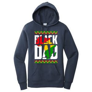 Black Dad Juneteenth King Father Black History Month Melanin Gift Women's Pullover Hoodie