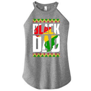 Black Dad Juneteenth King Father Black History Month Melanin Gift Women's Perfect Tri Rocker Tank