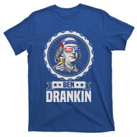 Ben Drankin July 4th American Flag Patriotic Beer Er Cool Gift T-Shirt