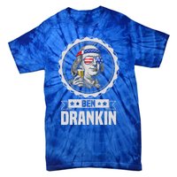 Ben Drankin July 4th American Flag Patriotic Beer Er Cool Gift Tie-Dye T-Shirt