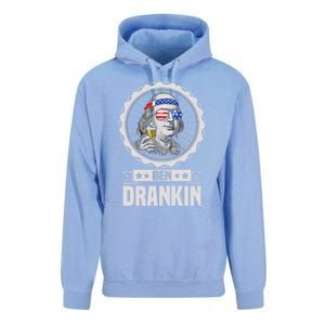 Ben Drankin July 4th American Flag Patriotic Beer Er Cool Gift Unisex Surf Hoodie