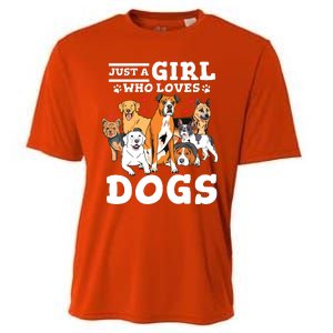 Boxer Dog Just A Girl Who Loves Dogs Cooling Performance Crew T-Shirt