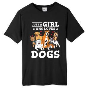 Boxer Dog Just A Girl Who Loves Dogs Tall Fusion ChromaSoft Performance T-Shirt