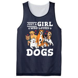 Boxer Dog Just A Girl Who Loves Dogs Mesh Reversible Basketball Jersey Tank