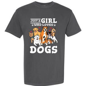 Boxer Dog Just A Girl Who Loves Dogs Garment-Dyed Heavyweight T-Shirt