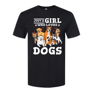 Boxer Dog Just A Girl Who Loves Dogs Softstyle CVC T-Shirt