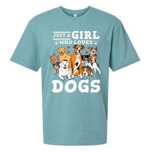 Boxer Dog Just A Girl Who Loves Dogs Sueded Cloud Jersey T-Shirt