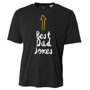 Best Dad Jokes Arrow Funny Gift Cooling Performance Crew T-Shirt