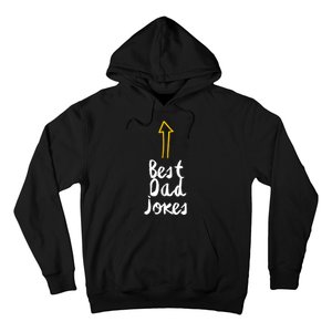 Best Dad Jokes Arrow Funny Gift Hoodie