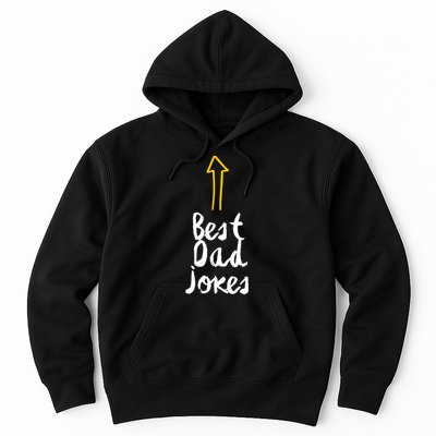 Best Dad Jokes Arrow Funny Gift Hoodie