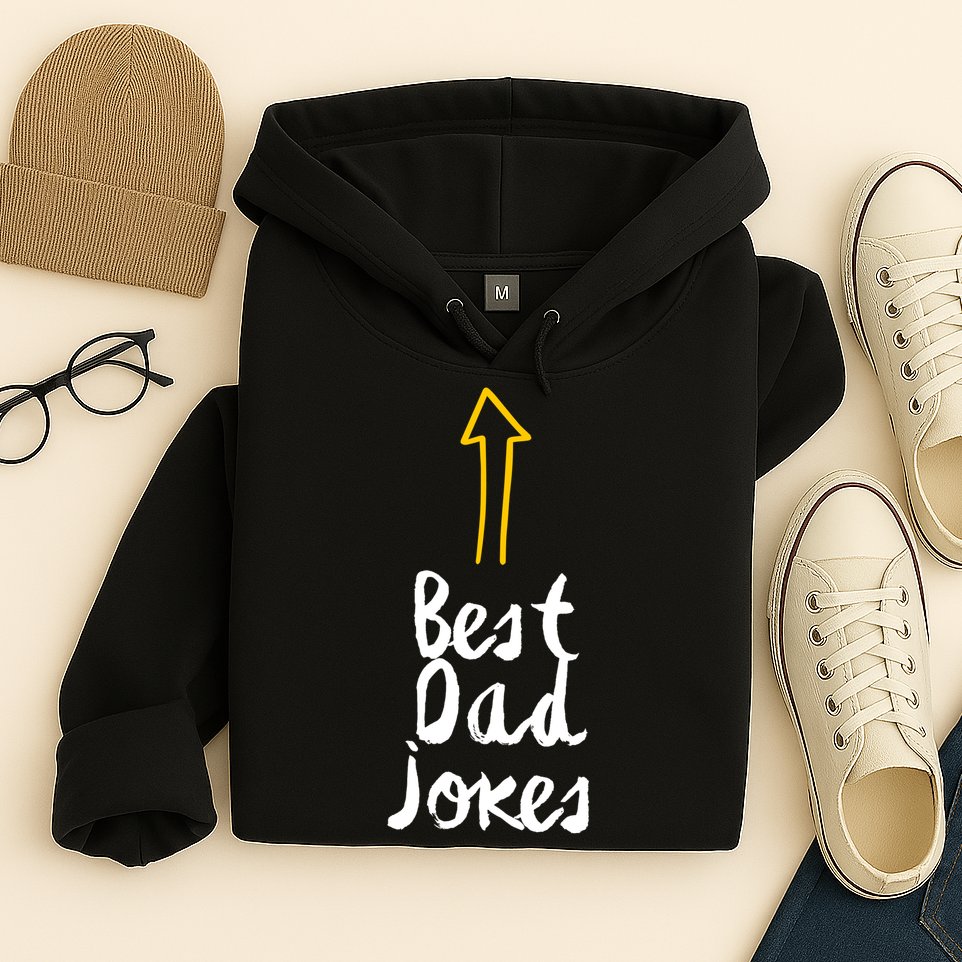 Best Dad Jokes Arrow Funny Gift Hoodie