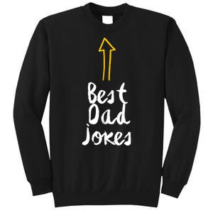 Best Dad Jokes Arrow Funny Gift Sweatshirt