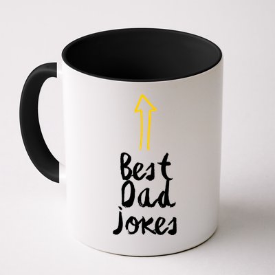 Best Dad Jokes Arrow Funny Gift Mug