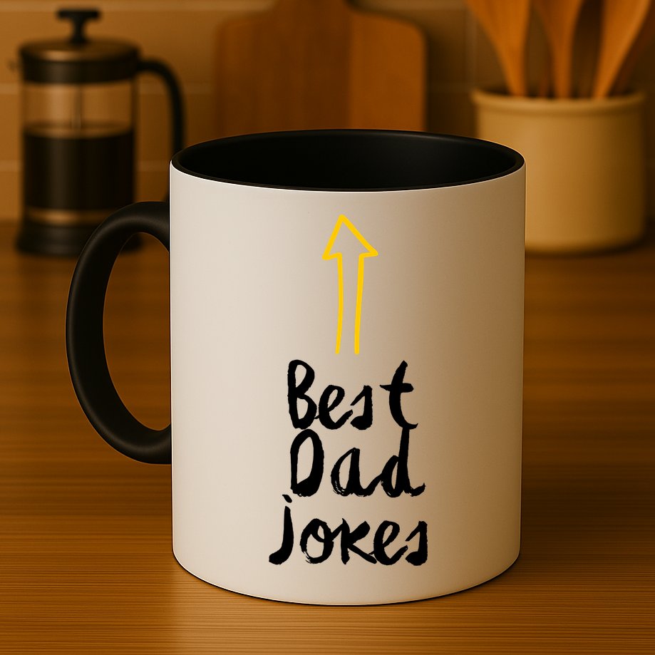 Best Dad Jokes Arrow Funny Gift Mug