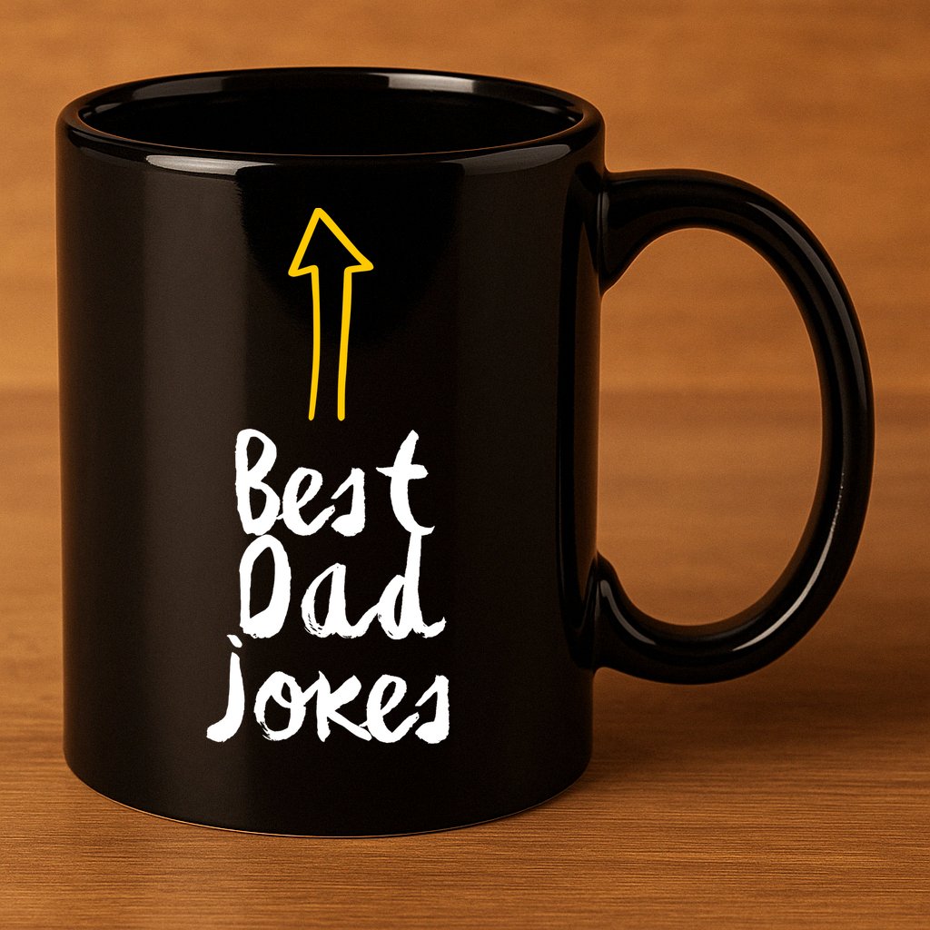 Best Dad Jokes Arrow Funny Gift 11oz C Handle Ceramic Mug
