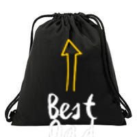 Best Dad Jokes Arrow Funny Gift Drawstring Bag