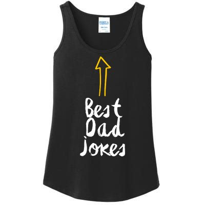 Best Dad Jokes Arrow Funny Gift Ladies Essential Tank