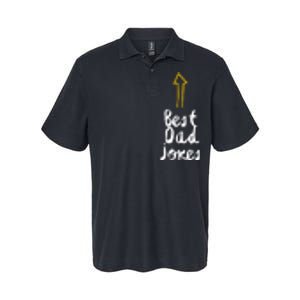 Best Dad Jokes Arrow Funny Gift Softstyle Adult Sport Polo