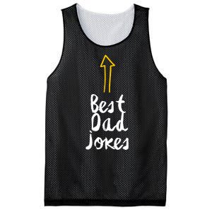 Best Dad Jokes Arrow Funny Gift Mesh Reversible Basketball Jersey Tank