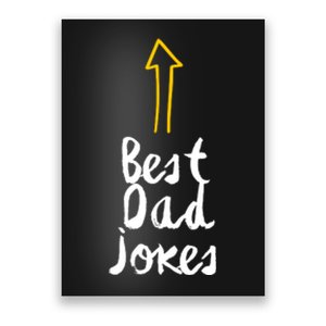 Best Dad Jokes Arrow Funny Gift Poster