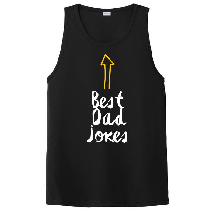 Best Dad Jokes Arrow Funny Gift PosiCharge Competitor Tank