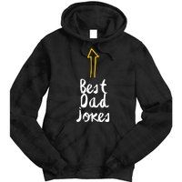 Best Dad Jokes Arrow Funny Gift Tie Dye Hoodie