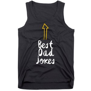 Best Dad Jokes Arrow Funny Gift Tank Top