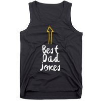 Best Dad Jokes Arrow Funny Gift Tank Top