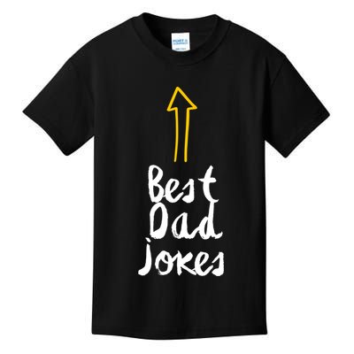 Best Dad Jokes Arrow Funny Gift Kids T-Shirt