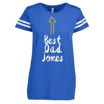 Best Dad Jokes Arrow Funny Gift Enza Ladies Jersey Football T-Shirt