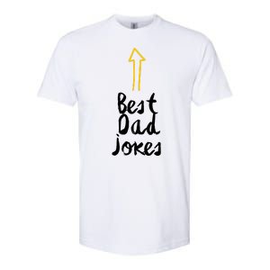 Best Dad Jokes Arrow Funny Gift Softstyle CVC T-Shirt