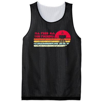 BBQ Dad Joke Ill Feed All You Fuckers Barbecue Cookout Chef Mesh Reversible Basketball Jersey Tank