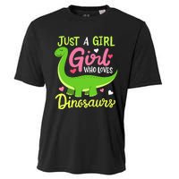  Brachiosaurus Dinosaur Just a Girl Who Loves Dinosaurs Cooling Performance Crew T-Shirt