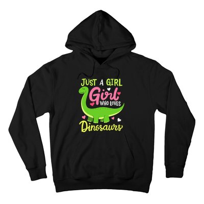  Brachiosaurus Dinosaur Just a Girl Who Loves Dinosaurs Hoodie