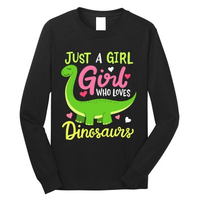  Brachiosaurus Dinosaur Just a Girl Who Loves Dinosaurs Long Sleeve Shirt