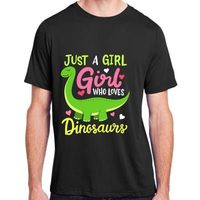  Brachiosaurus Dinosaur Just a Girl Who Loves Dinosaurs Adult ChromaSoft Performance T-Shirt