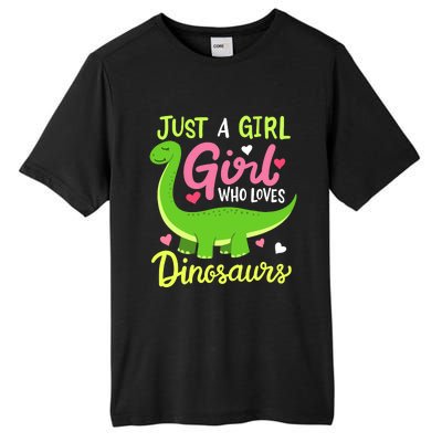  Brachiosaurus Dinosaur Just a Girl Who Loves Dinosaurs Tall Fusion ChromaSoft Performance T-Shirt