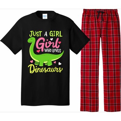  Brachiosaurus Dinosaur Just a Girl Who Loves Dinosaurs Pajama Set