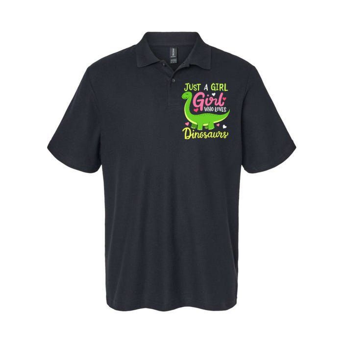  Brachiosaurus Dinosaur Just a Girl Who Loves Dinosaurs Softstyle Adult Sport Polo