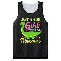  Brachiosaurus Dinosaur Just a Girl Who Loves Dinosaurs Mesh Reversible Basketball Jersey Tank