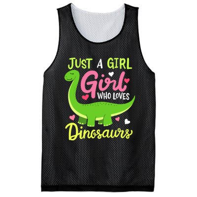  Brachiosaurus Dinosaur Just a Girl Who Loves Dinosaurs Mesh Reversible Basketball Jersey Tank