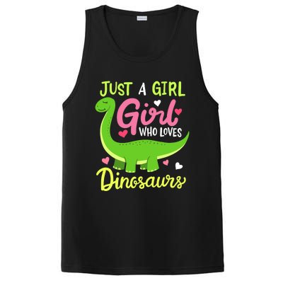  Brachiosaurus Dinosaur Just a Girl Who Loves Dinosaurs PosiCharge Competitor Tank