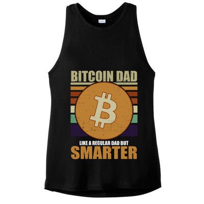 Bitcoin Dad Just Like A Regular Dad But Smarter Ladies PosiCharge Tri-Blend Wicking Tank