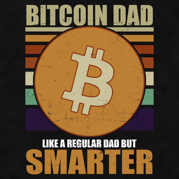 Bitcoin Dad Just Like A Regular Dad But Smarter Ladies PosiCharge Tri-Blend Wicking Tank