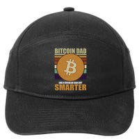 Bitcoin Dad Just Like A Regular Dad But Smarter 7-Panel Snapback Hat