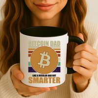 Bitcoin Dad Just Like A Regular Dad But Smarter Mug
