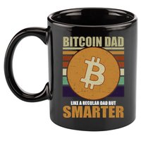 Bitcoin Dad Just Like A Regular Dad But Smarter 11oz C Handle Ceramic Mug